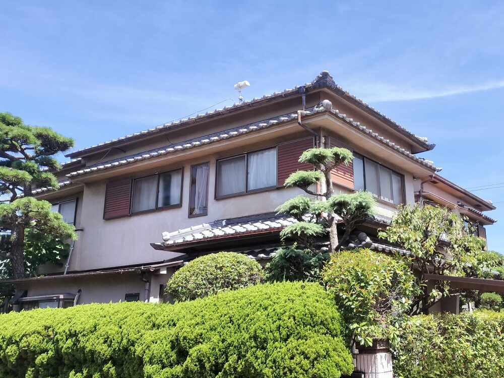 堺市西区の戸建て住宅外壁塗装：施工前の状態