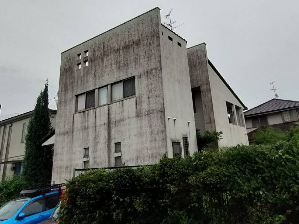 富田林市の戸建て住宅、外壁塗装前の状態